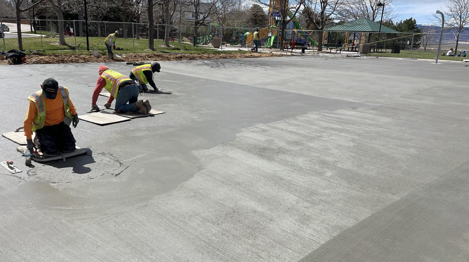 Concrete Basketball Court Conversion - National Pavement Partners.
