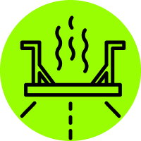 infrared asphalt repair icon