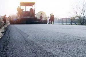 Laying new asphalt