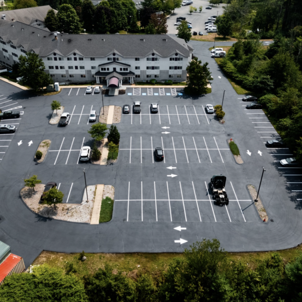 Proper line striping by National Pavement Partners is essential to improve safety and efficiency.