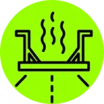 infrared asphalt repair icon