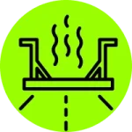 infrared asphalt repair icon