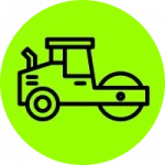 asphalt roller icon